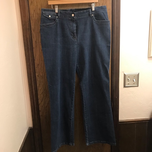 Jones New York Denim - Jones New York wide leg denim jeans size 16 EUC
